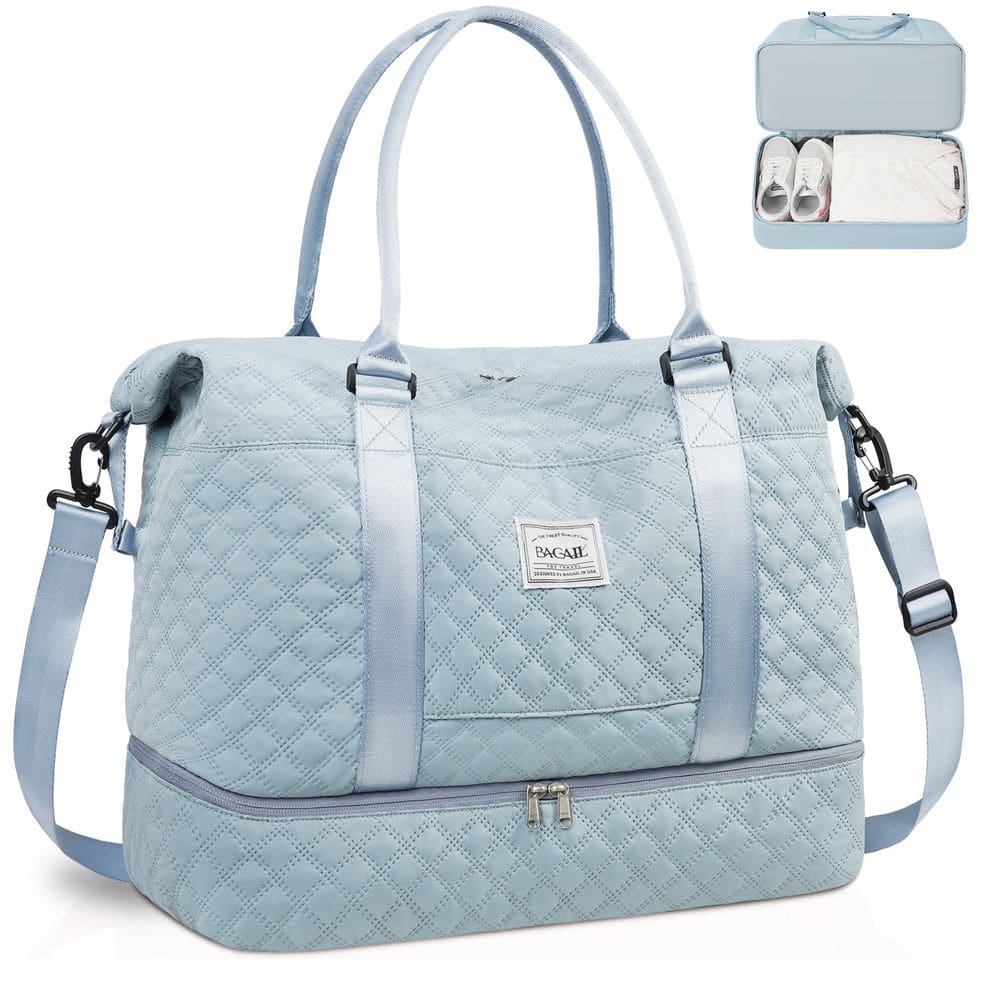 Mochila BAGAIL Travel Weekender para mulheres - XL, azul claro