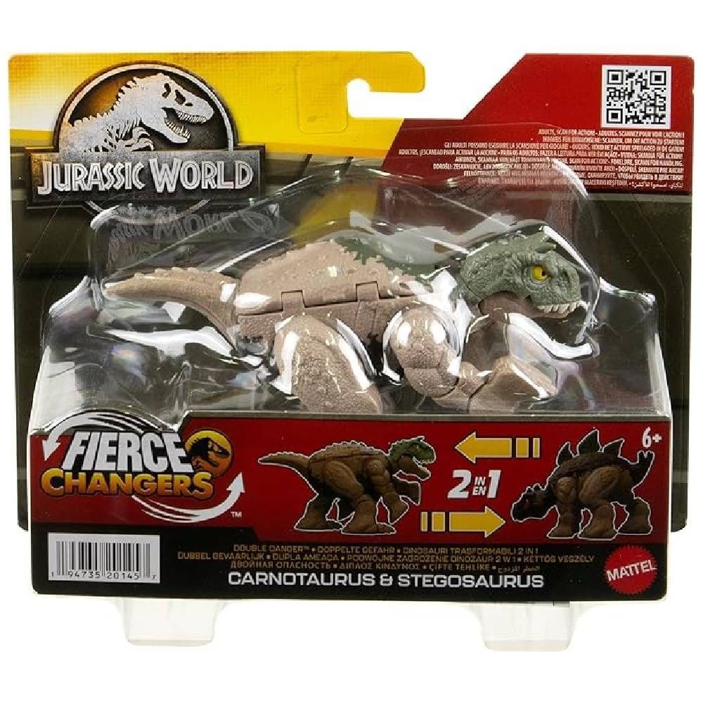 Dinossauro - Jurassic World - Carnotaurus E Stegosaurus MATTEL