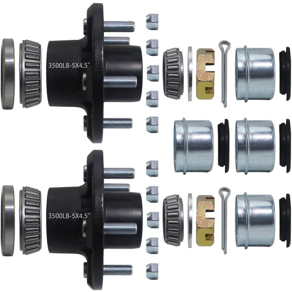 Kit de cubo de reboque IbroPrat 5 Bolt 4.5 para eixo de reboque de 3500 libras