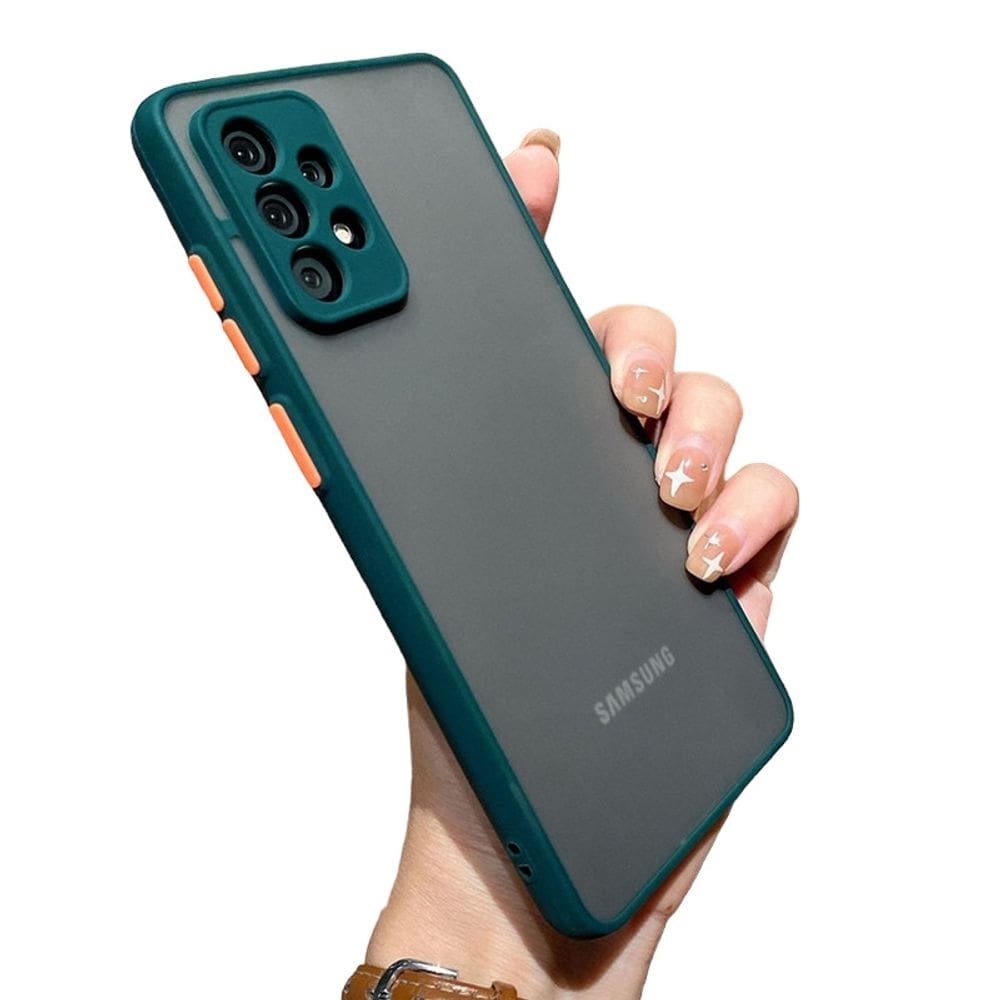 Capa Samsung Galaxy A73 5G verde fosco antidetonante