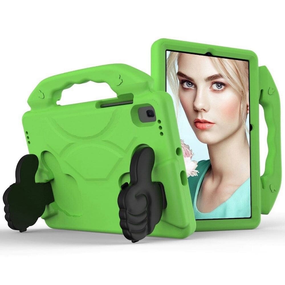 Capa Samsung Tab A7 10.4 à prova de choque com alça - verde
