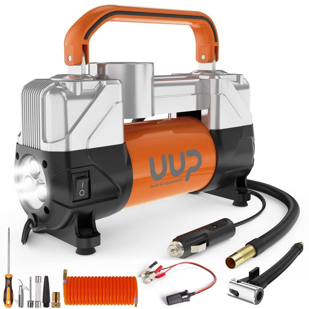 Compressor de ar para inflador de pneus UUP 150PSI 12V DC com luz LED