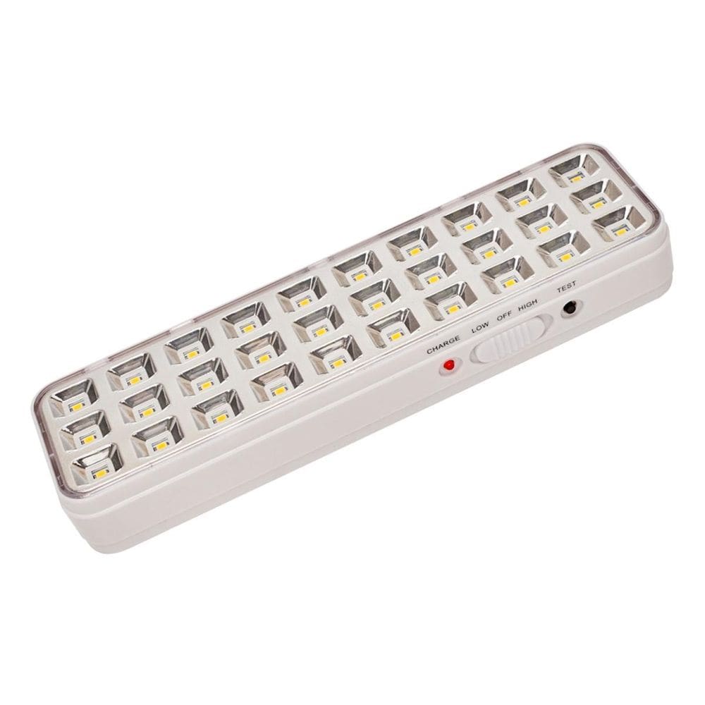 Luminária De Emergência Alto Brilho Recarregável Iluminação