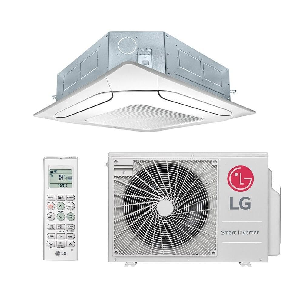 Ar-Condicionado Split Inverter Cassete 24000 BTUs LG 4 Vias Quente e Frio ATNW24GPLP1.ANWZBR1 / ATUW24GPLP1.AWGZBR1 220V
