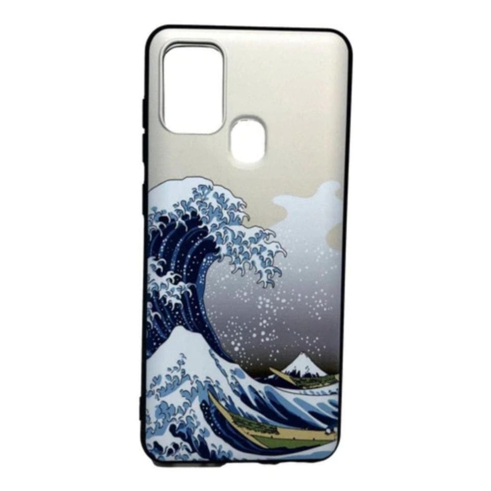 Capa Samsung A21s Japanese Art Silicone com design anti-queda