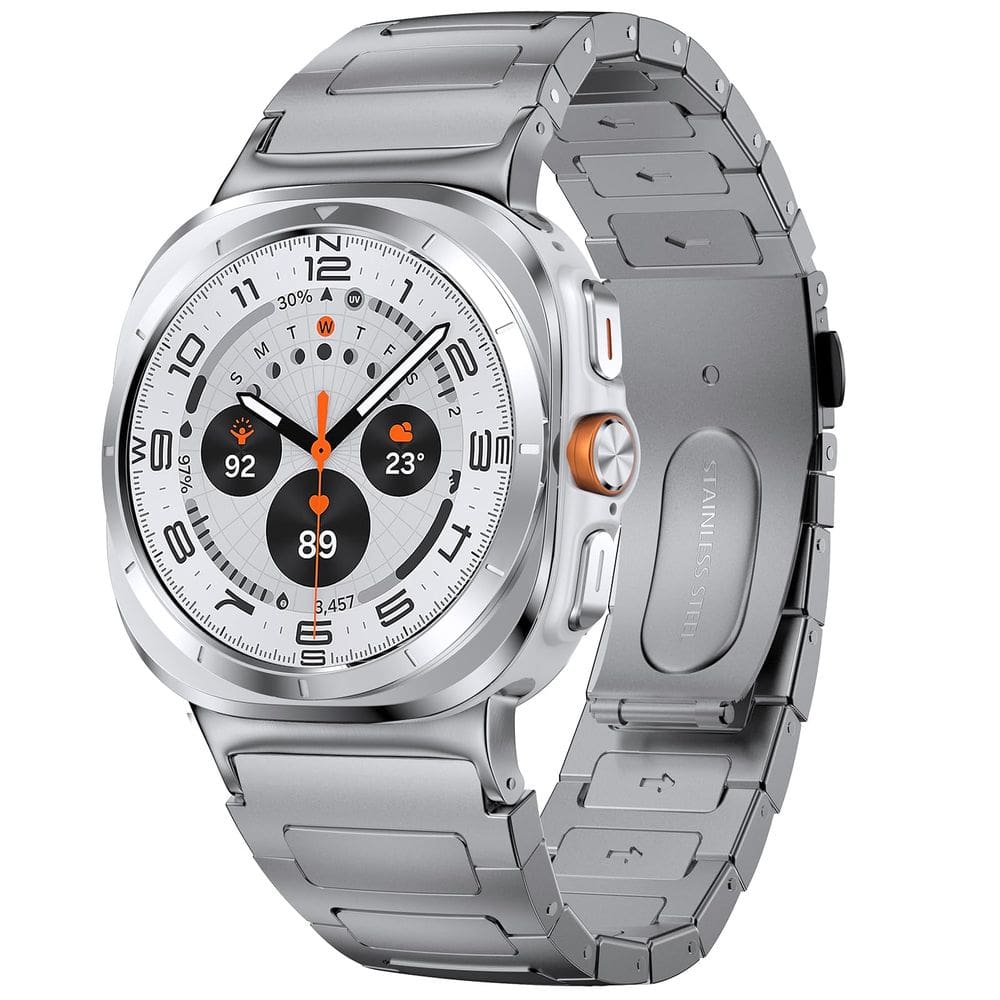 Pulseira de relógio PanPinnacle em aço inoxidável de 47 mm para Galaxy Watch Ultra