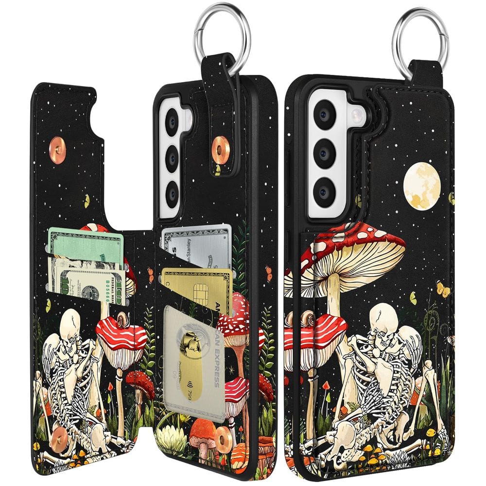 Capa tipo carteira Shorogyt para Samsung Galaxy S22 com suporte para cartão