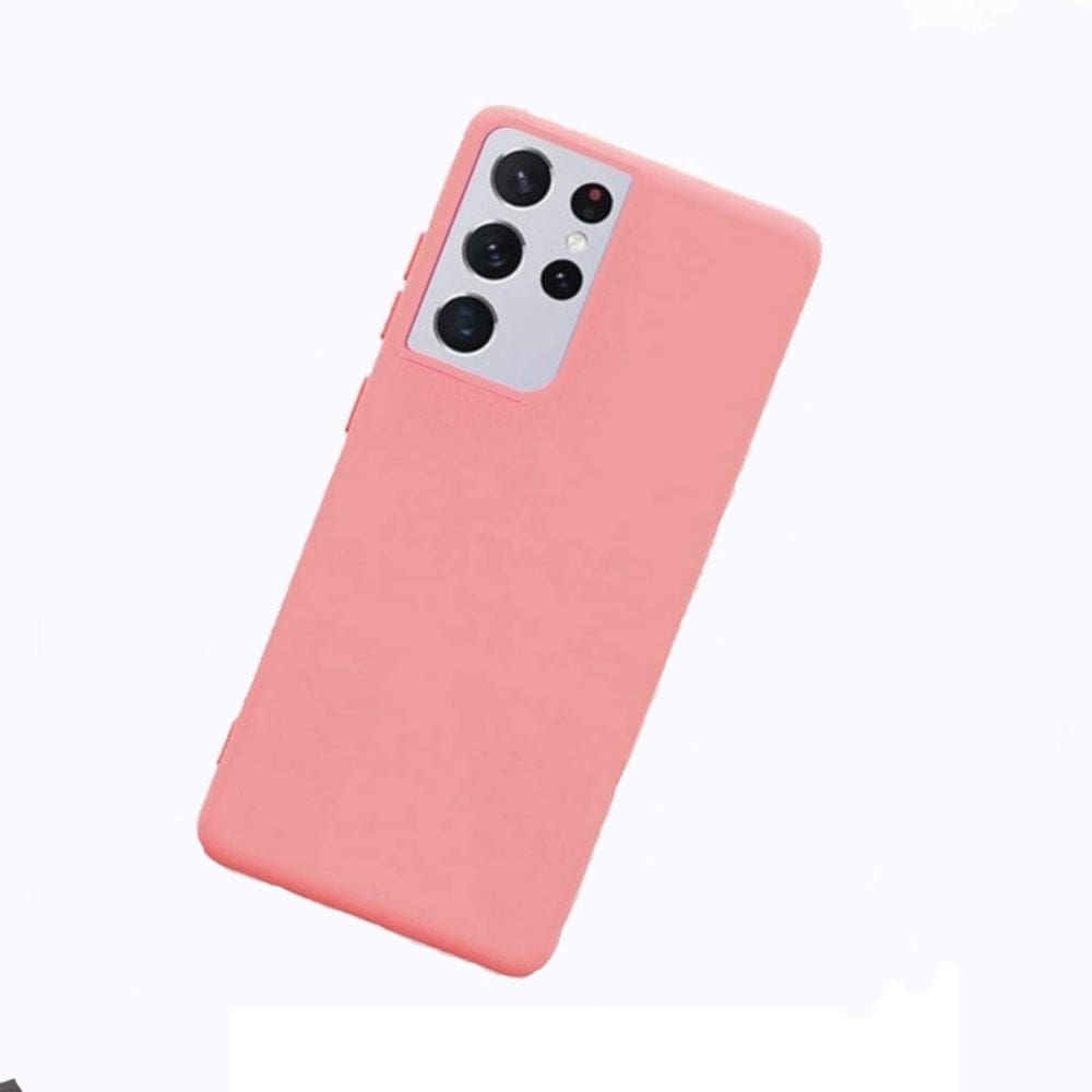 Capa Samsung S21 de silicone ultramacio rosa