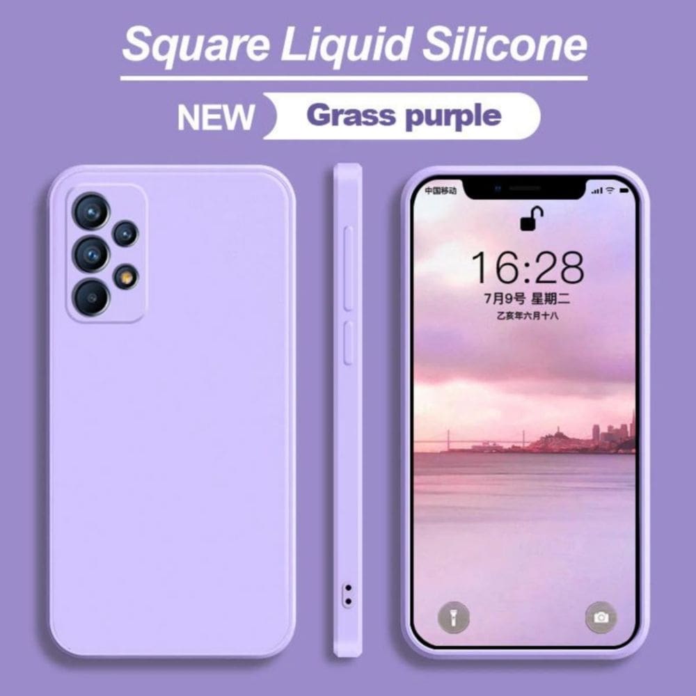 Capa de silicone para Samsung Galaxy A73 Lilac