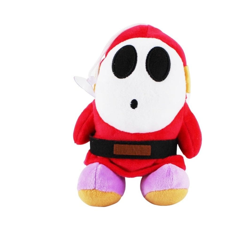 Brinquedo de pelúcia Mario Bros Shy Guy 15cm