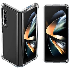 Capa Samsung Z Fold 3 transparente reforçada com plástico rígido