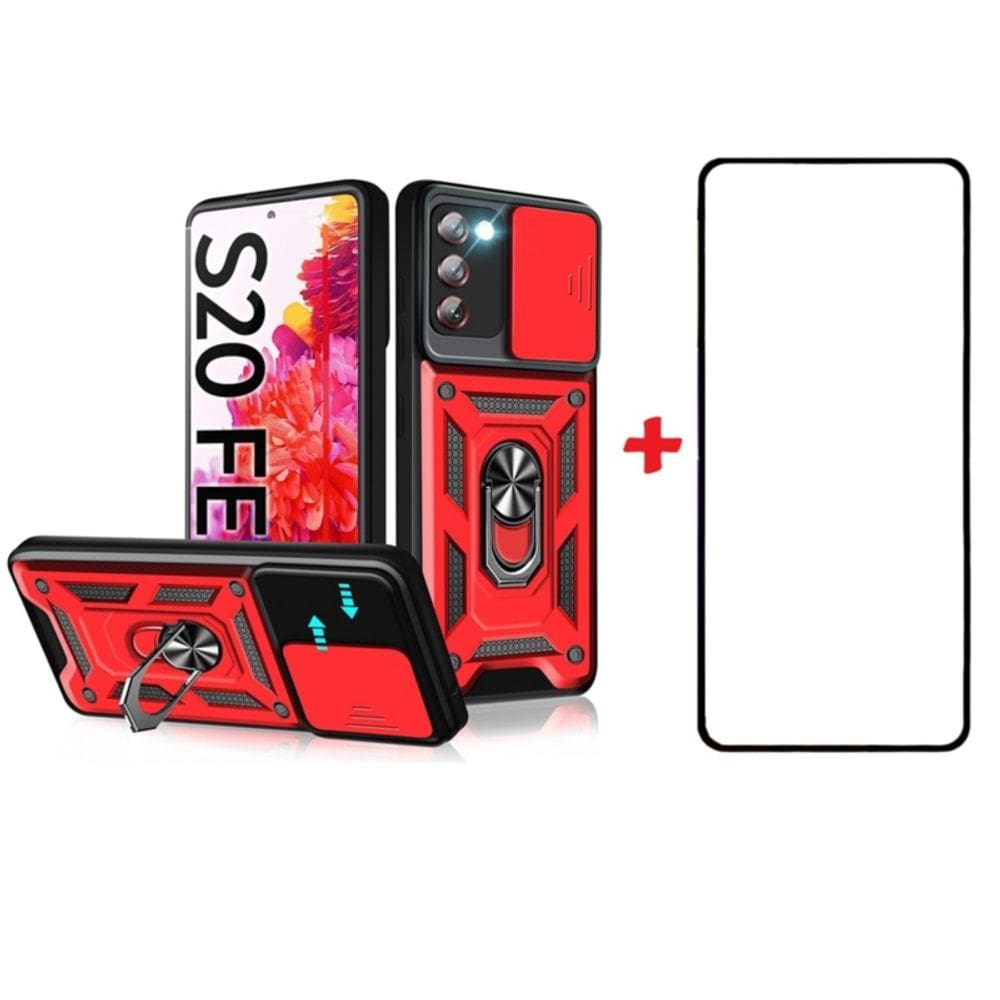 Capa antichoque para Samsung Galaxy S20 FE com suporte de anel