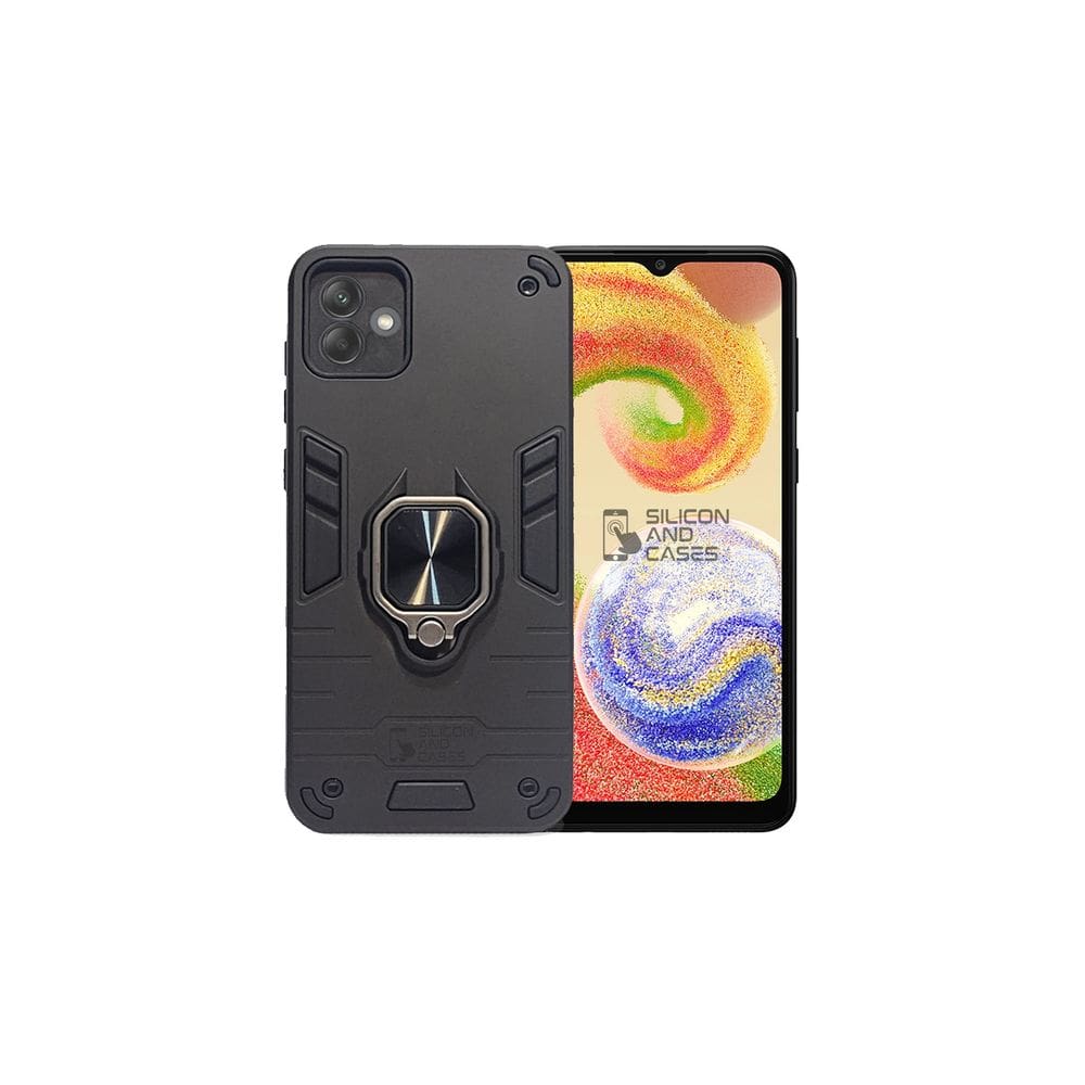 Capa anti-choque Samsung A04 com proteção de câmera preta