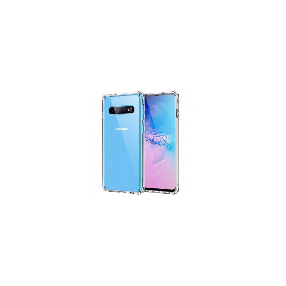 Capa de telefone Samsung S10 Plus com bordas reforçadas em TPU transparente