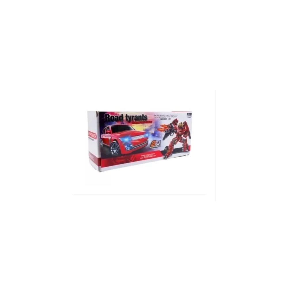 Carro-robô Toy Transformers com iluminação e som de 20 cm