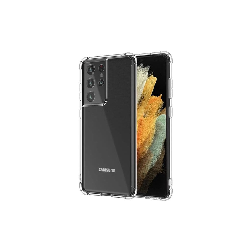 Capa Samsung S21 de silicone reforçado ultra transparente