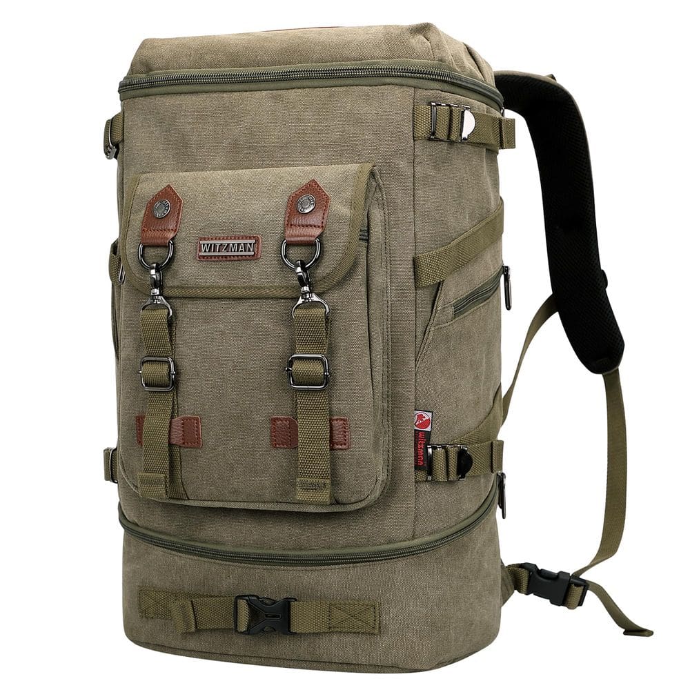 Mochila WITZMAN Travel Canvas Carry on Bagage 21x12x7cm Army