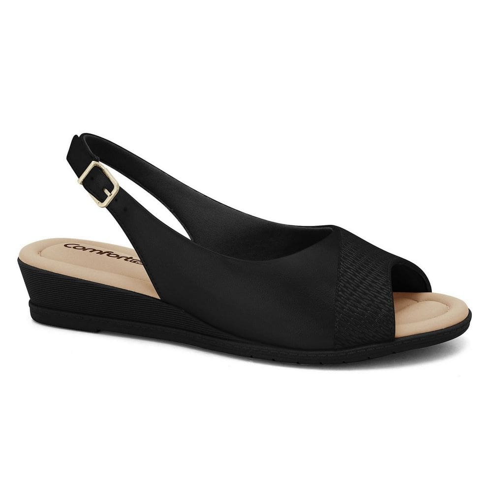 Sandália Feminina Comfortflex Ultraconforto Anabela 2474403