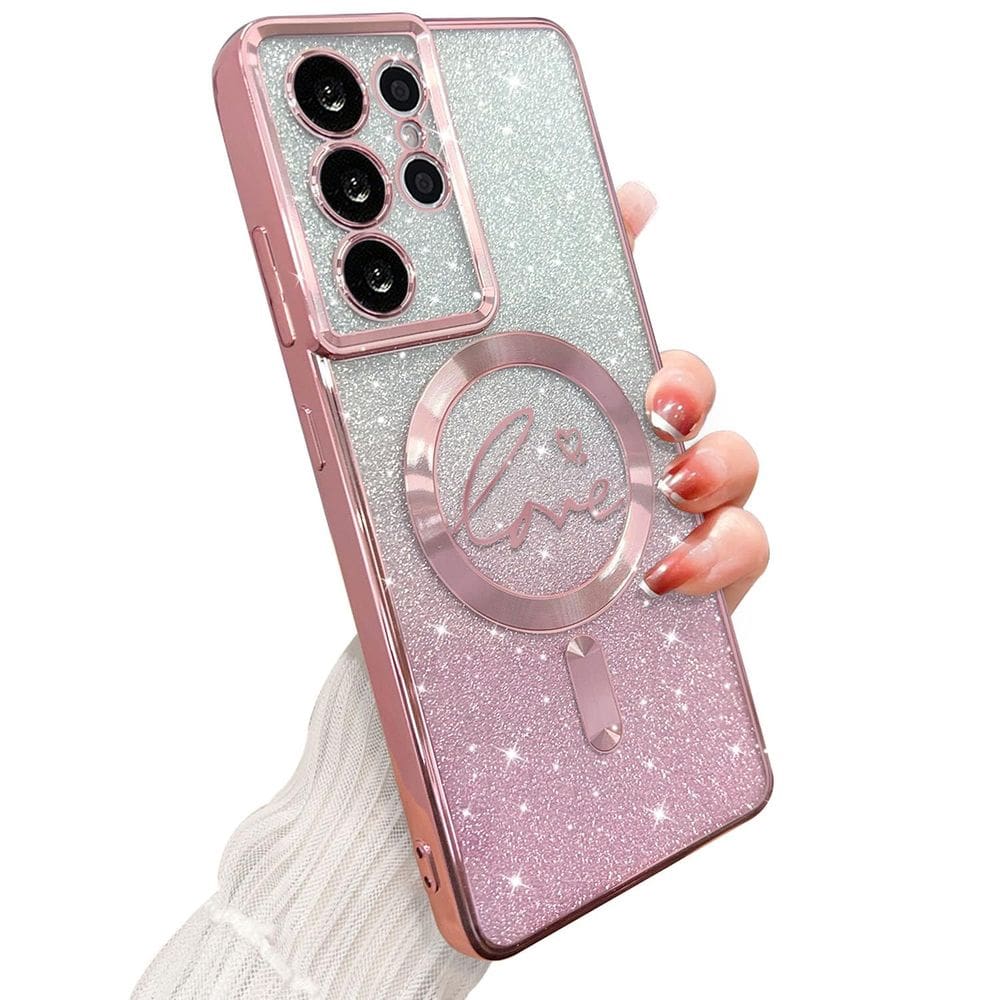 Capa de telefone ZONRW para Samsung Galaxy S21 Ultra 6.8\" - rosa