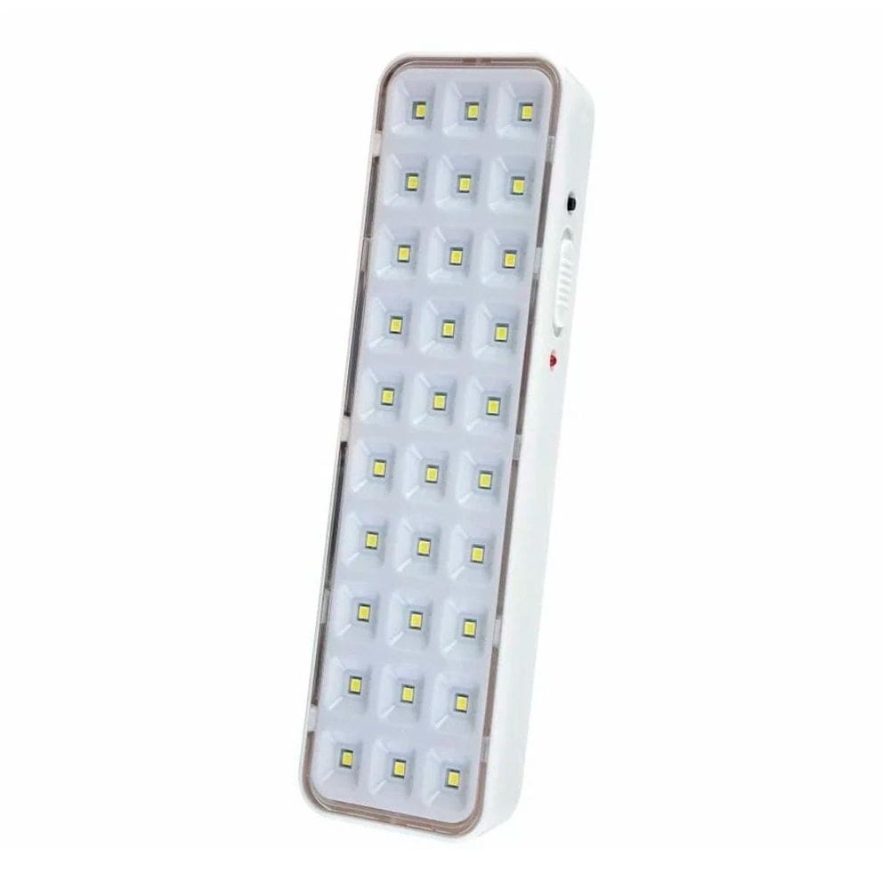 Luminária De Emergência 30 Leds Branco Iluminação Bivolt