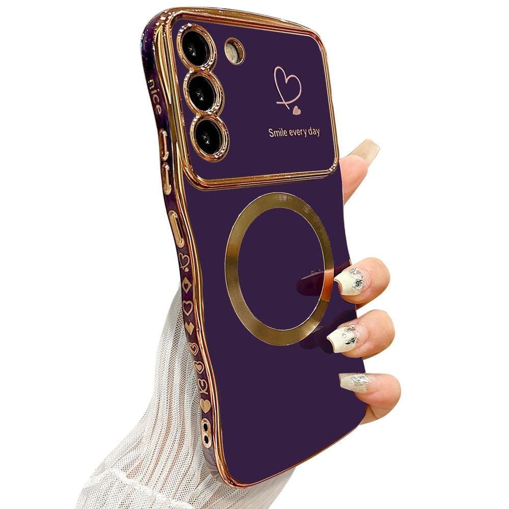 Capa de telefone ZONRW para Samsung Galaxy S22 Plus 6.6” - roxa escura