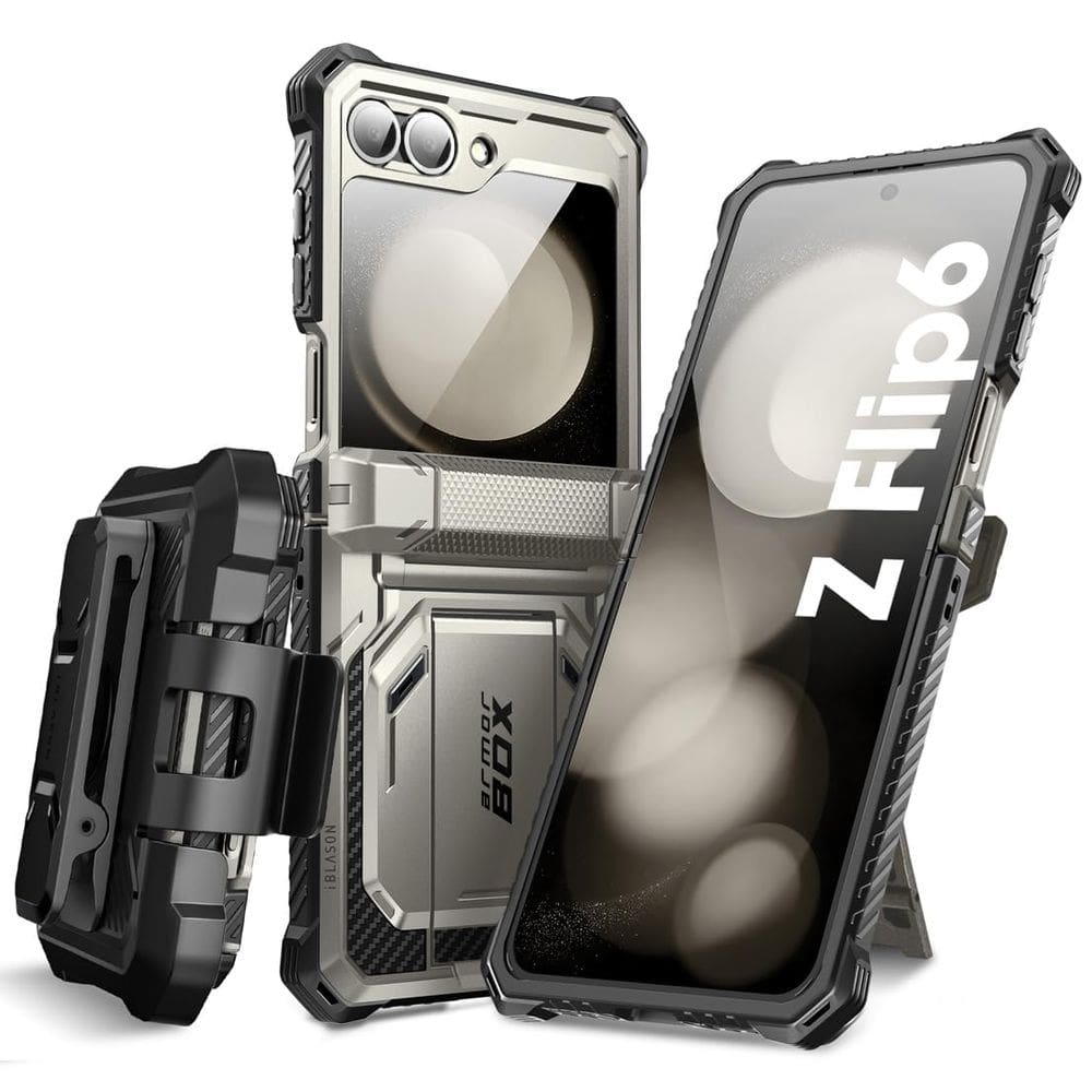 Capa de telefone i-Blason para Samsung Galaxy Z Flip 6 com suporte