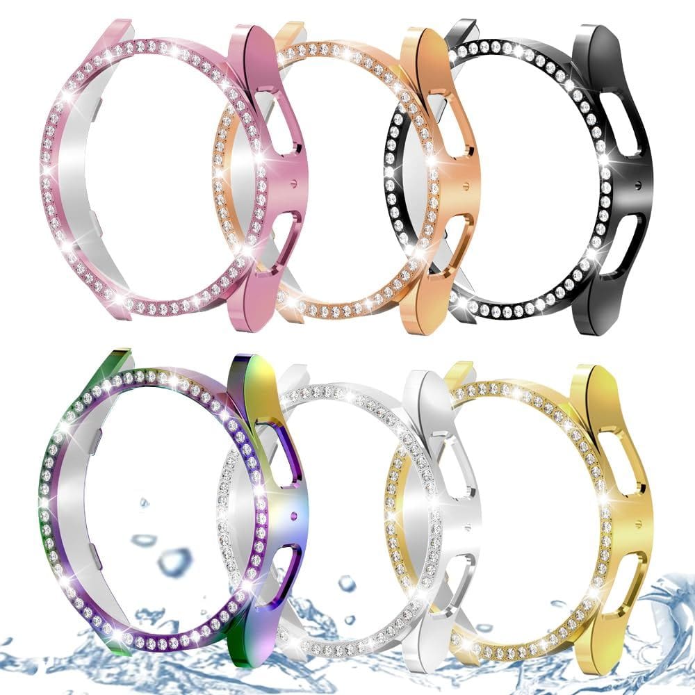 Capa DEALELE compatível com Samsung Galaxy Watch 6 44 mm, pacote com 6