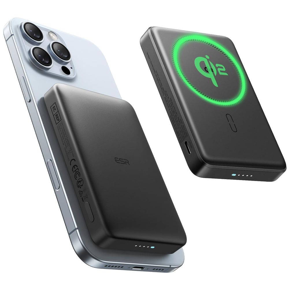 Pacote de bateria MagSafe ESR 10.000mAh 15W de carregamento rápido preto