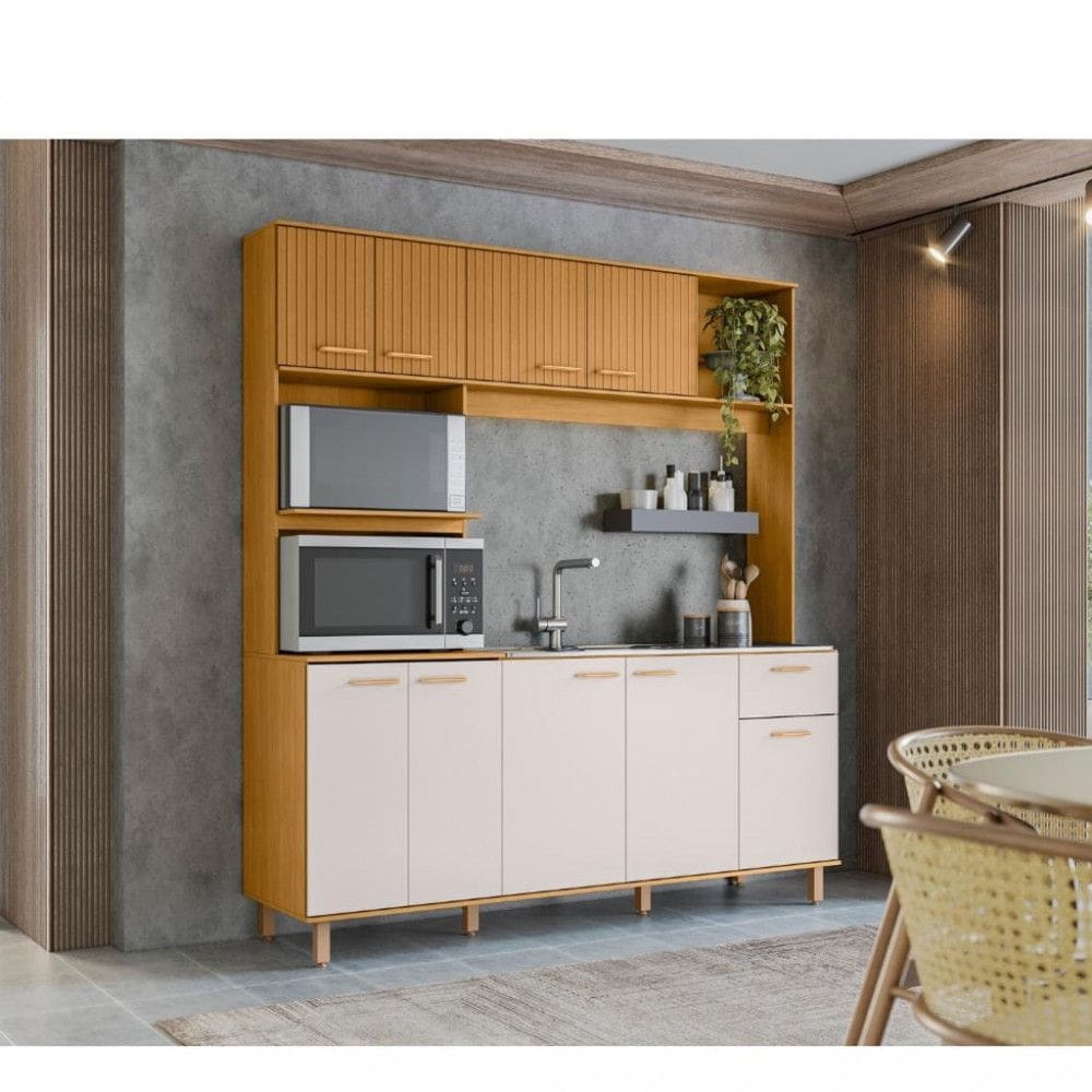 Cozinha Compacta 9 Portas 1 Gaveta Liz Poliman