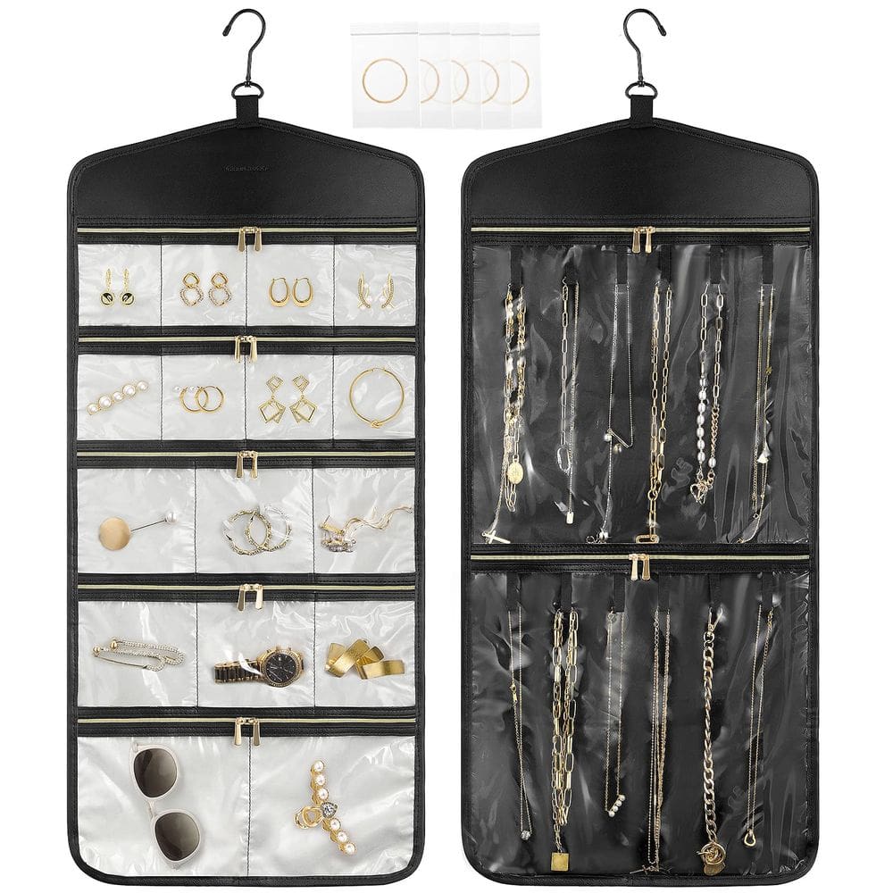 Organizador de joias CHICECO Travel Hanging com bolsos com zíper