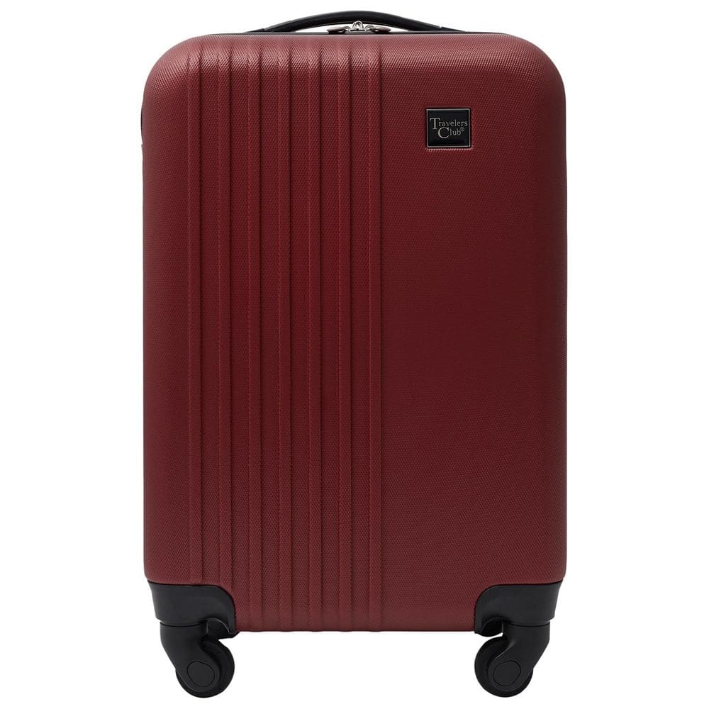 Bagagem Travellers Club Cosmo Hardside Spinner 20 polegadas vermelha