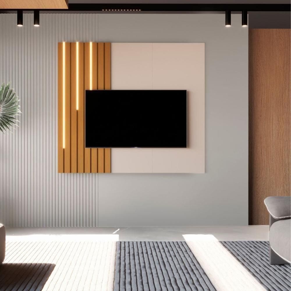 Modulo Para Tv 58 Polegadas Campinas Off White Nature