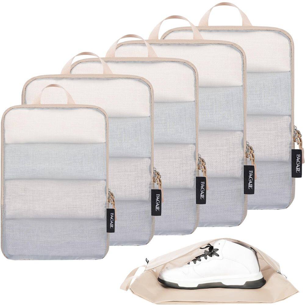 Conjunto de cubos de compressão BAGAIL 6 para creme de viagem