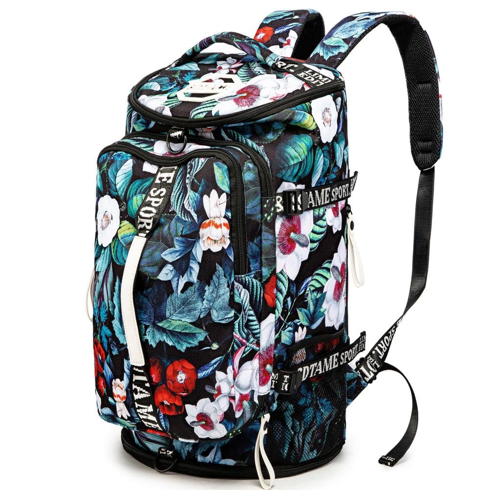 Mochila de ginástica SDTAME com compartimento para sapatos turquesa