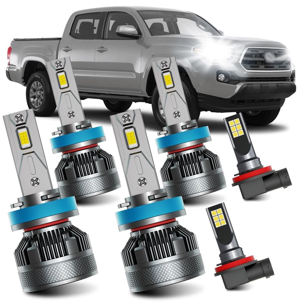 Pacote combinado de lâmpadas LED para Toyota Tacoma High Low Be 2016-2023