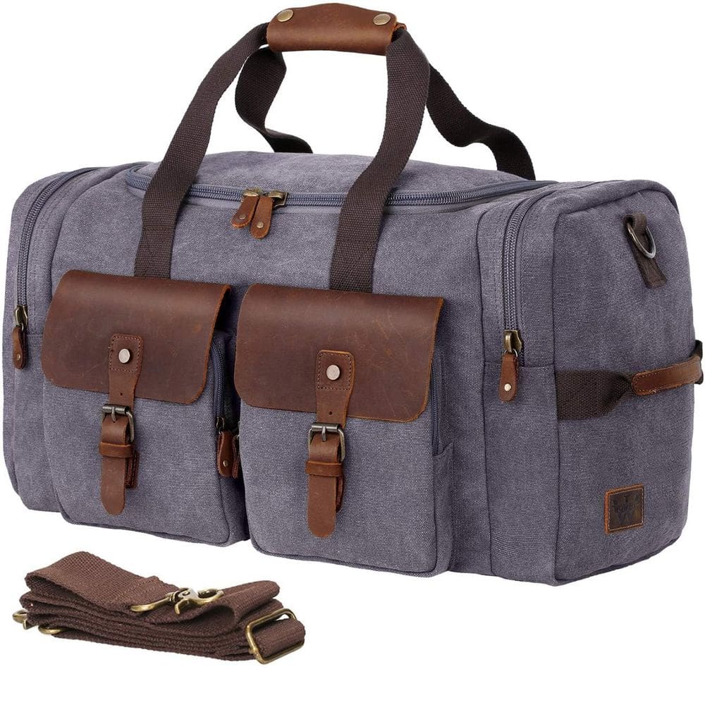 Mochila WOWBOX Weekender para homens e mulheres cinza