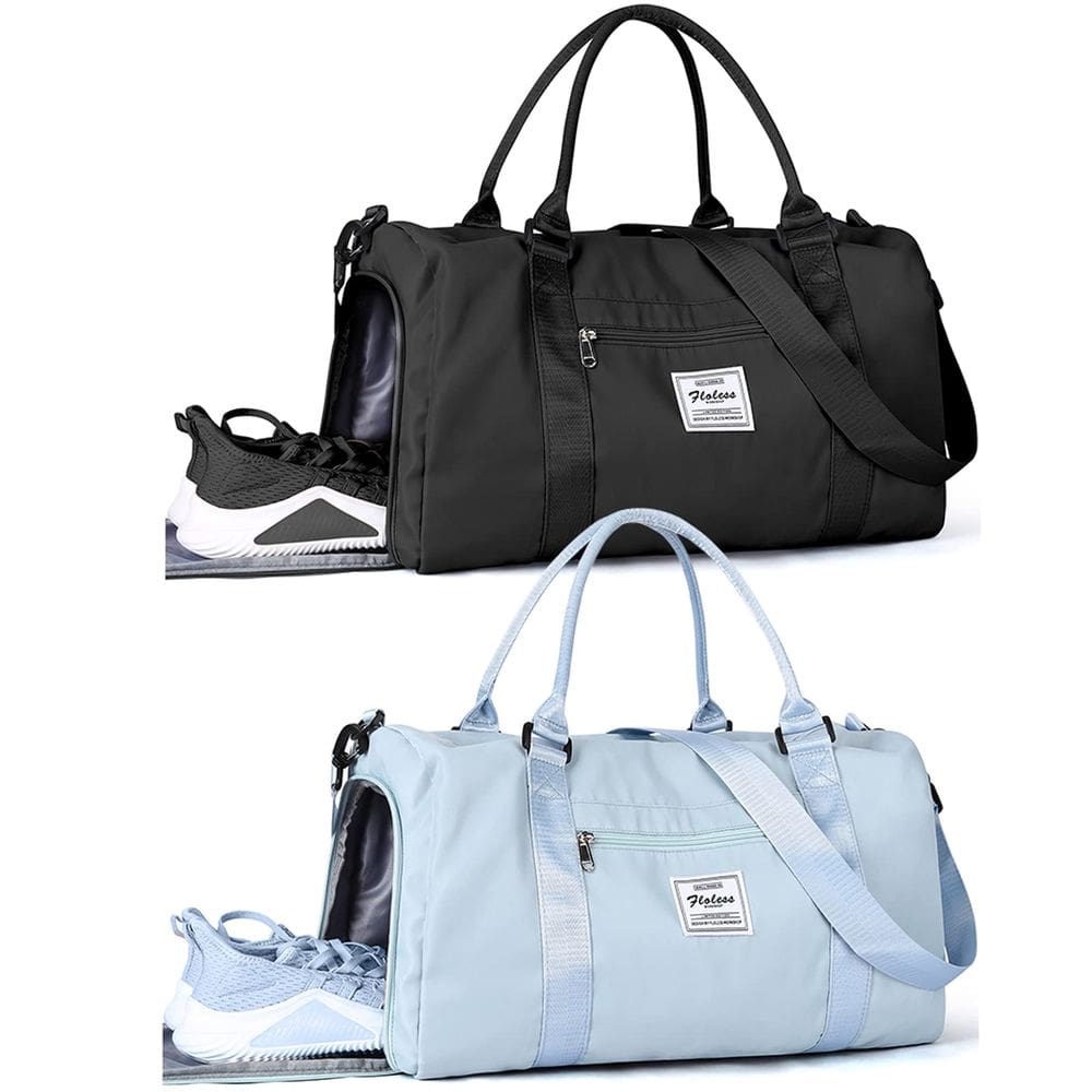 Bolsa de ginástica WISEPACK, mochila de viagem impermeável com compartimento para sapatos