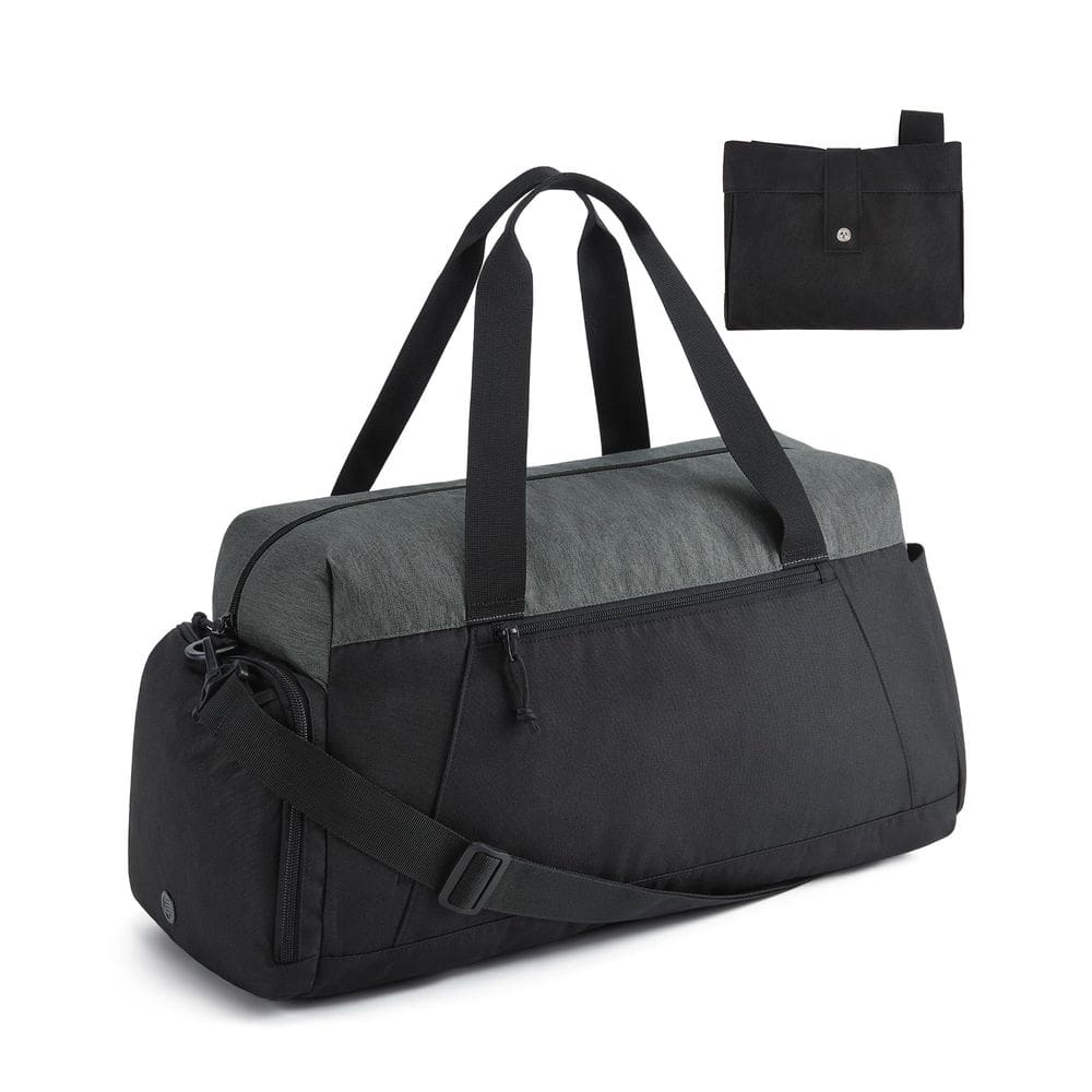 Mochila de ginástica BAGSMART Dobrável Travel Weekender preta