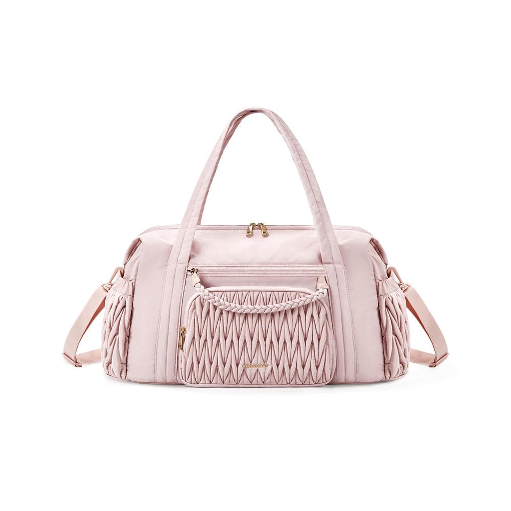 Mochila BAGSMART Travel acolchoada Weekender rosa para mulheres