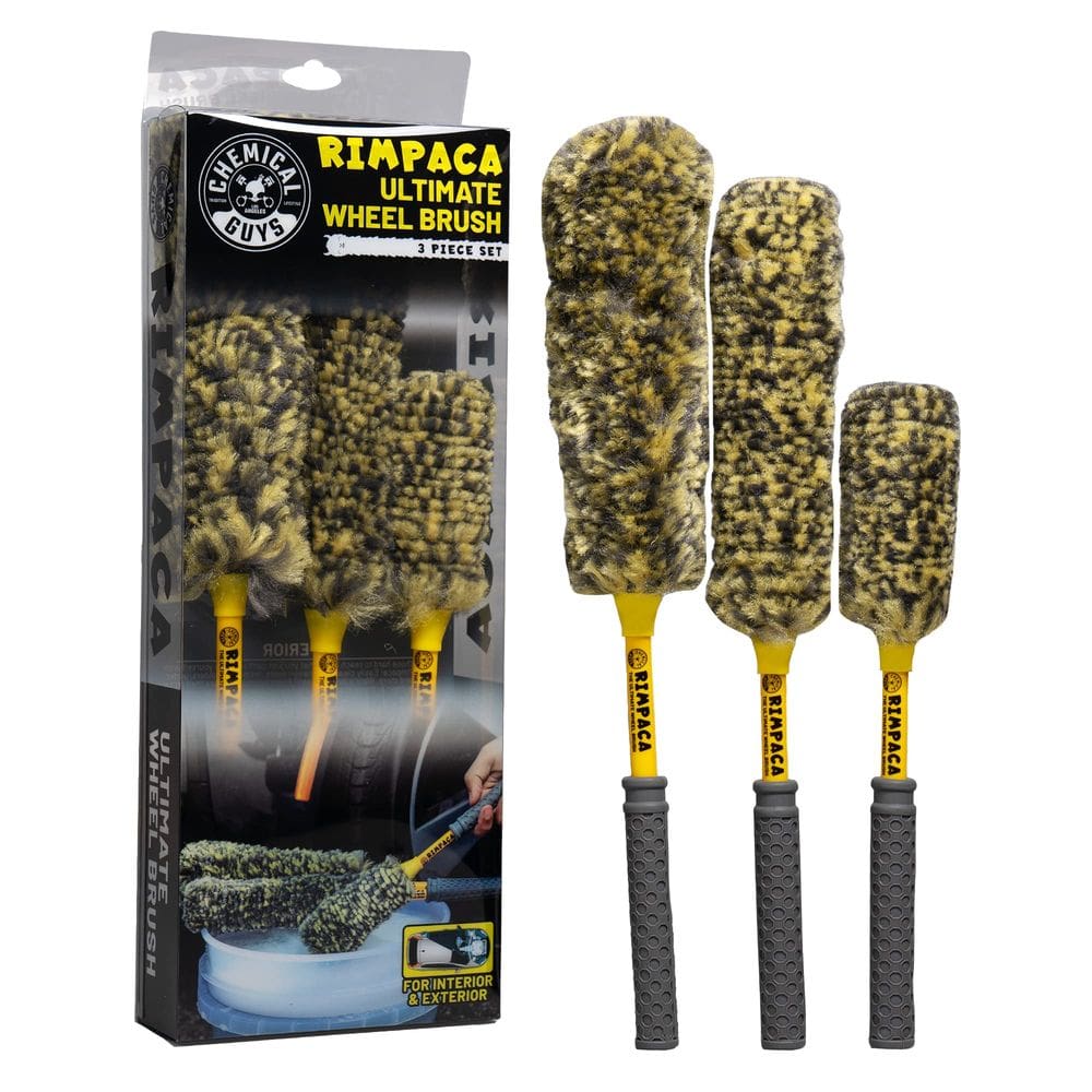 Conjunto de escovas de rodas Chemical Guys ACC617 Rimpaca Ultimate 3 unidades