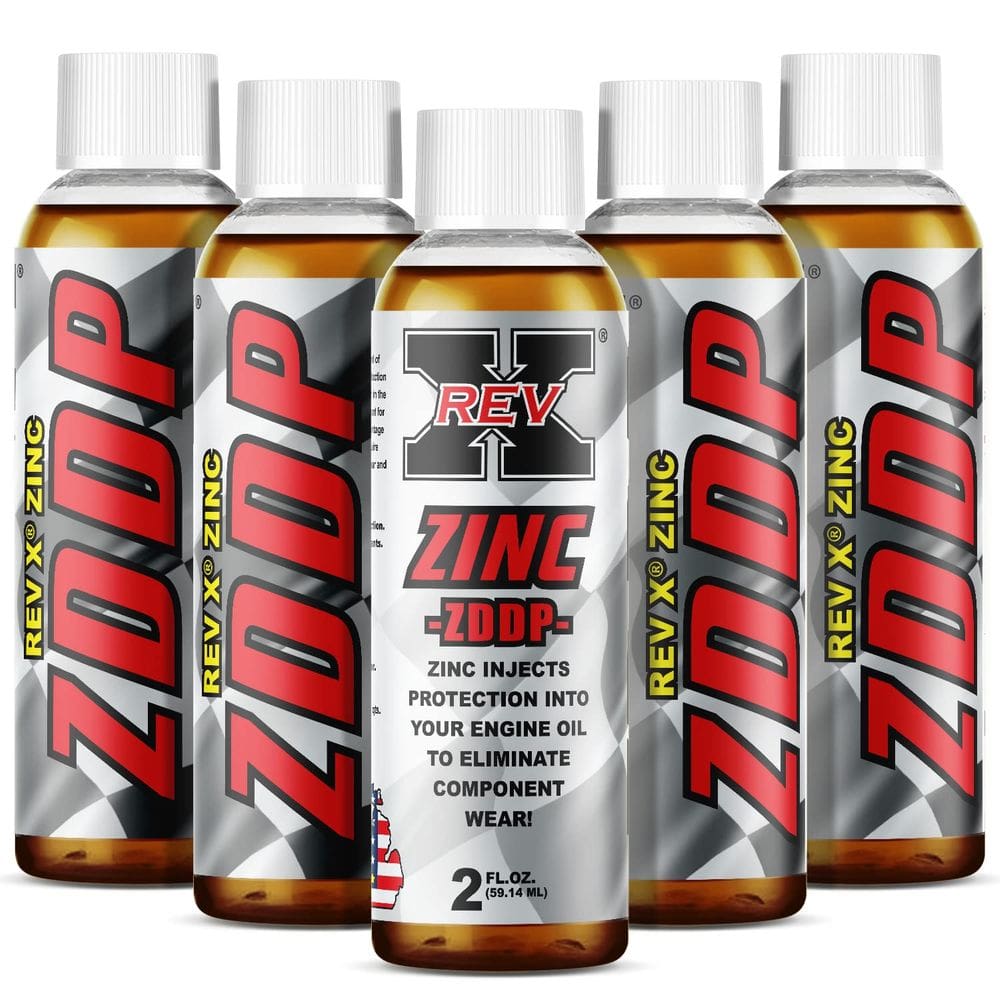 Aditivo de óleo REV X ZDDP Zinco e fósforo 3000-3200 ppm, pacote com 5