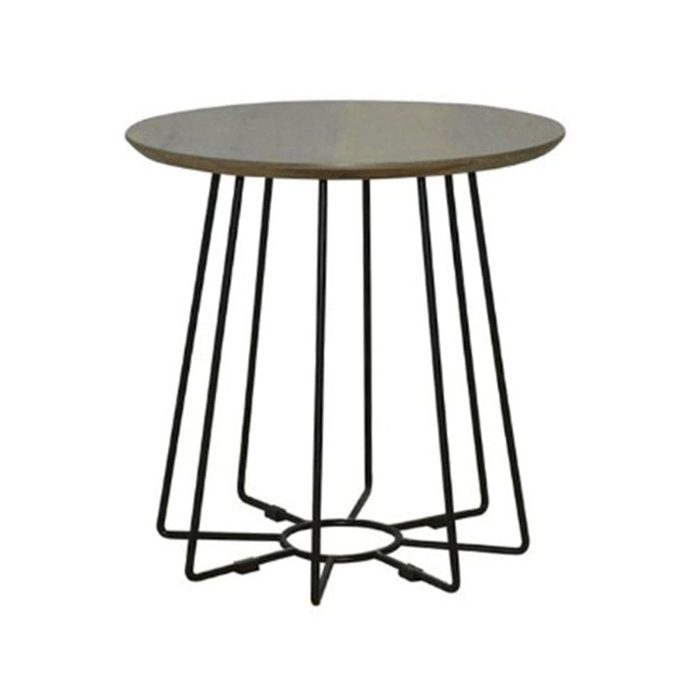 Mesa Sálvia M - Nogueira/Preto