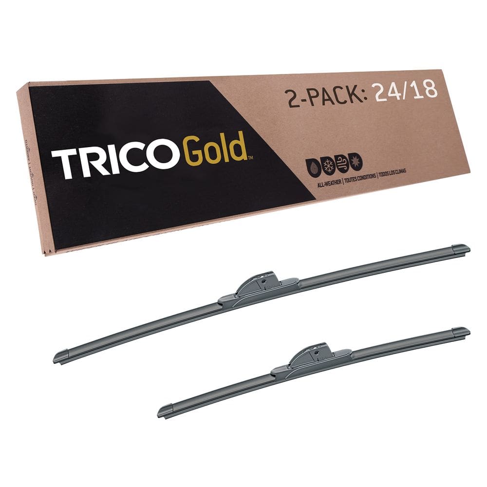 Escovas de limpador de pára-brisa Trico Gold 24cm + 18cm para veículo