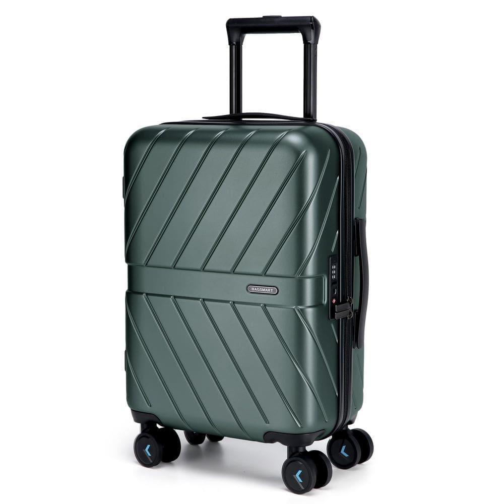 Bagagem: BAGSMART Carry On, policarbonato verde-oliva de 20 polegadas e 35 L