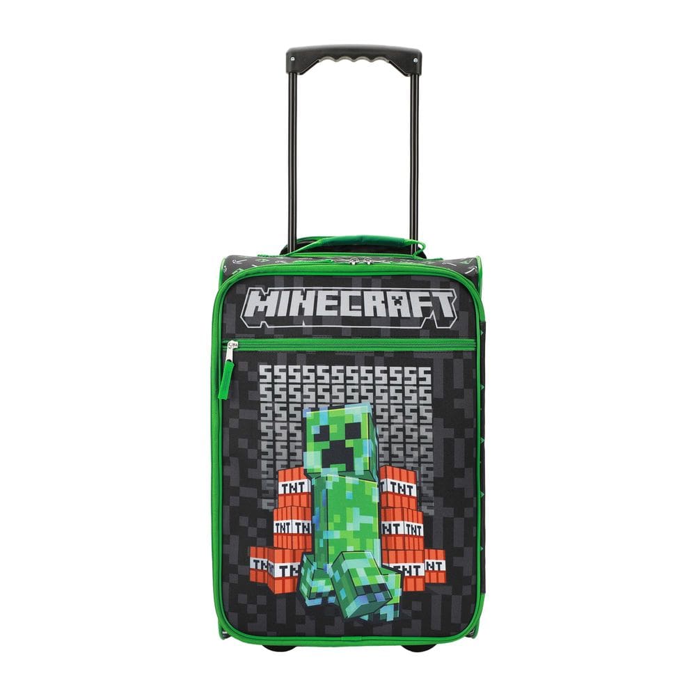 Estojo piloto Bioworld Minecraft Creeper TNT preto 45cm