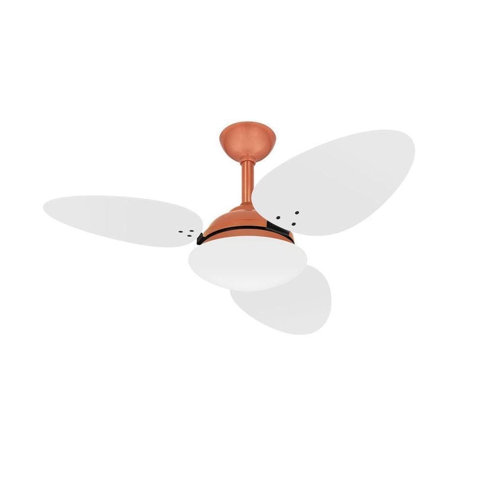 Ventilador Teto Trevo Cobre Econômico Sala 3 Pás Ventax 220V