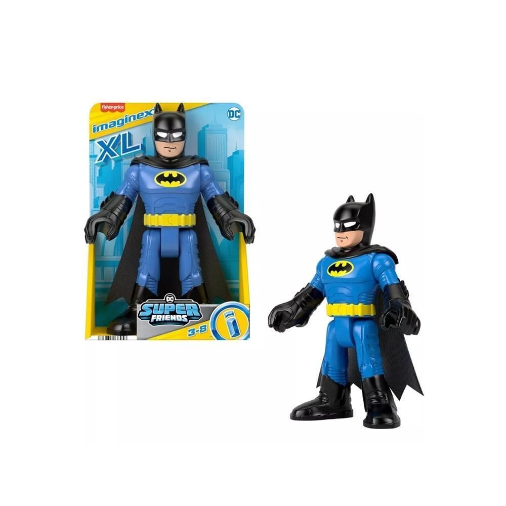 Boneco Imaginext Dc Super Friends Xl Batman Azul Hxh33