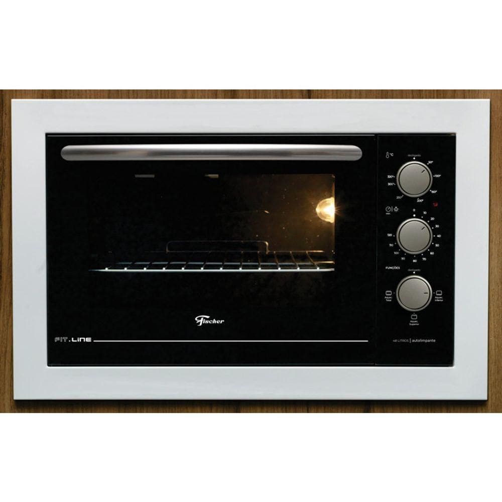 Forno Elétrico Fischer Fit Line Embutir 48L Branco 127V
