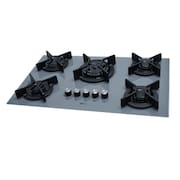 Fogão Cooktop Fischer 5Q TC Infinity Gás Mesa Vidro Eiger Bivolt