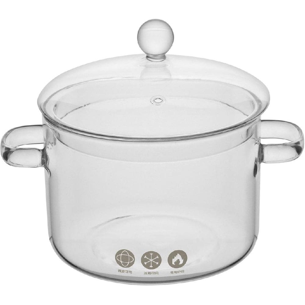 PANELA COM TAMPA HOME&CO COZINHA E ALÇAS LATERAIS BOROSSILICATO 1,9L 17x14x14cm TRANSPARENTE